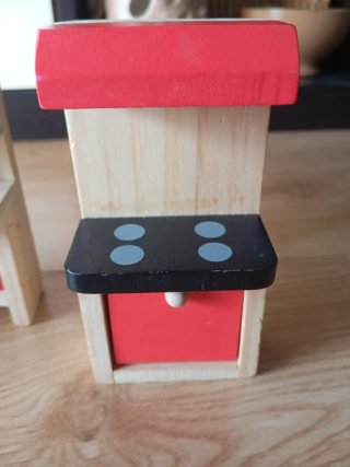 Muebles de cocina de juguete de madera