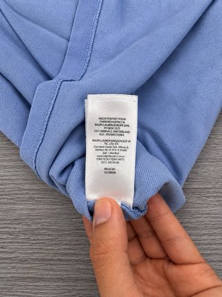 Polo Ralph Lauren Manga Larga Azul