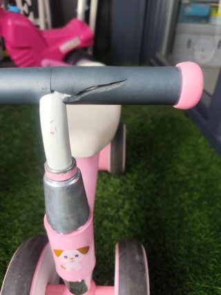 Bici sin pedales rosa