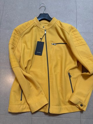 Chaqueta Zara Amarilla Hombre