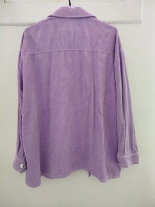 Chaqueta pana morada lila L