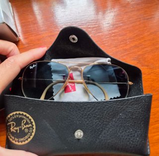 Gafas Ray-Ban Aviator Azul Dorado