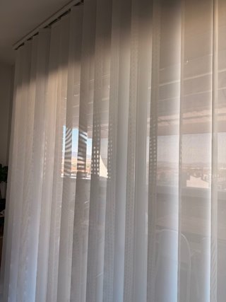 Storica di lamelle verticali bianca grezza 265Lx248H