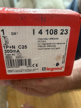 Interruptor Magnetotérmico Diferencial Legrand 1P+