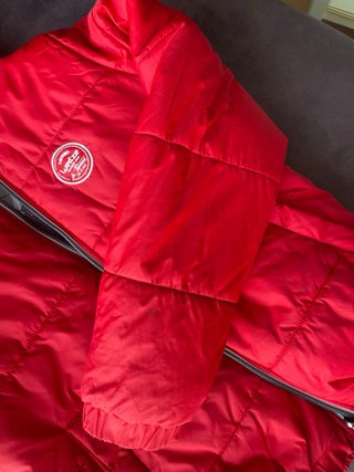 Chaqueta reversible Wed'ze Estampado Nieve/Roja