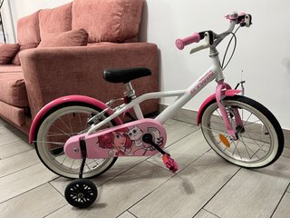 Bicicleta infantil Btwin rosa