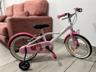 Bicicleta infantil Btwin rosa