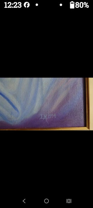 E.M.1994. quadro dipinto ad olio