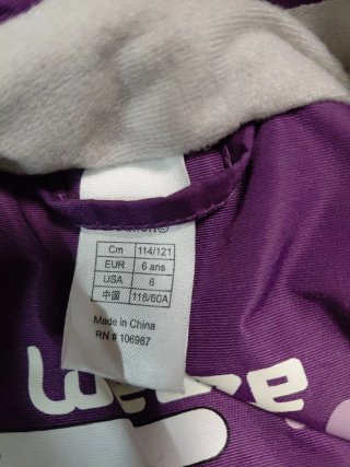 Mono de nieve Wed'ze T.6 Morado