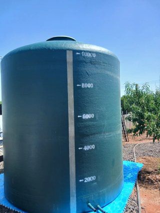 Tanque de poliéster para agua