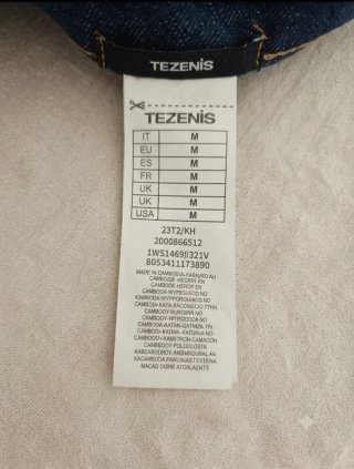 Shorts vaqueros Tezenis tiro alto Talla M