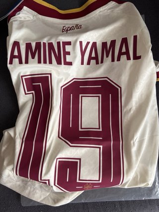 Camiseta España Lamine 2 estrellas Talla L Mujer
