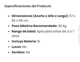 Moto eléctrica infantil FEBER Cross