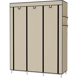 Armario Vestidor Tela 170x127x45 Cm Beige NUEVO