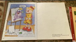 Libro A3 en inglés para niños Nelly paints a monst