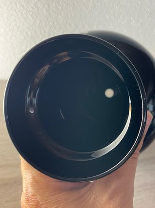 Vaso Vintage Vetro Nero Fiori