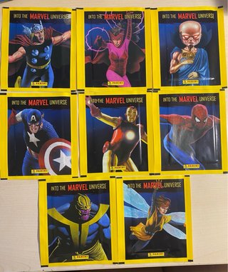 8 Pacchetti Figurine Marvel Universe Panini