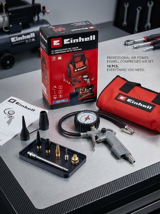 Kit de Aire Comprimido Einhell 10 Piezas