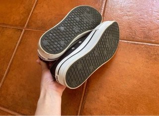 Zapatillas playeras mujer negras y blancas