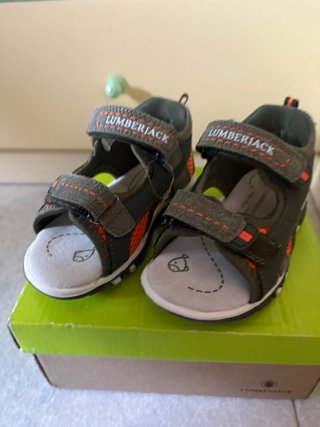 Sandali Lumberjack Bambino Verde Arancione N^ 24