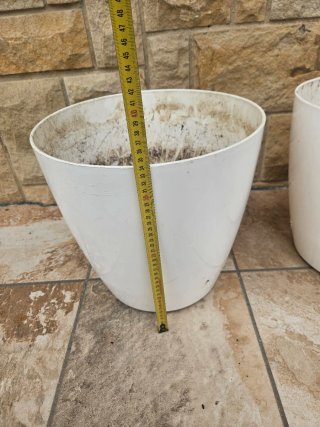 3 macetas 34cm ruedas