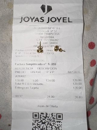 Pendientes Joyas Joyel Oro