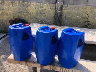 Garrafas azules 60L (3 unidades)