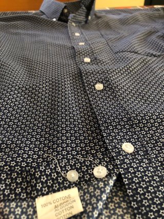 Camicia uomo Cool Man style taglia 44 blu stelle