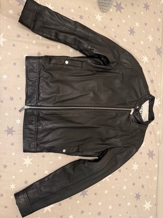 Chaqueta Piel Selected Homme Negra