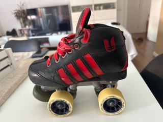 Patines de hockey sioux rojos y negros talla 37