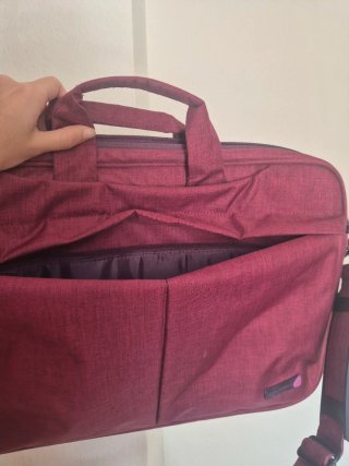 Maletín porta ordenador rosa/rojo