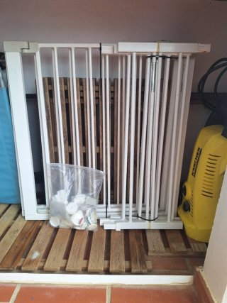 Barreras de seguridad blanca para bebés o mascotas