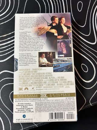 Cinta VHS Titanic (Español)