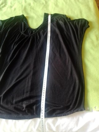 Blusa manga murciélago vintage negra talla única