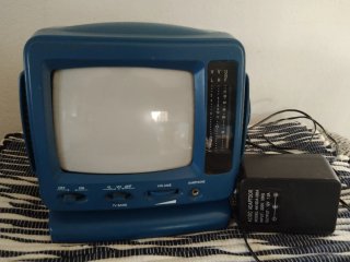 Televisor Portátil Retro Azul