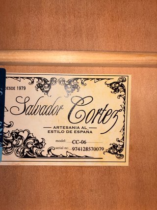 Guitarra Salvador Cortez CC06 4/4 (funda incluída)