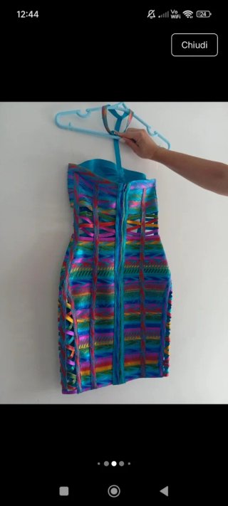 Abito NJ Couture multicolore tg 40