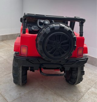 Coche Eléctrico Jeep Batería  Infantil Rojo