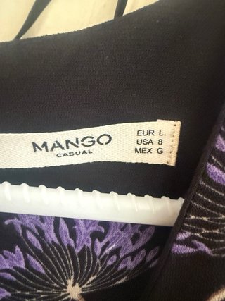 Vestido Mango flores talla L