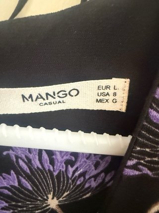 Vestido Mango flores talla L