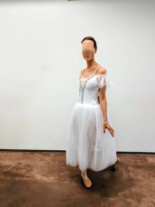 Vestido de ballet blanco