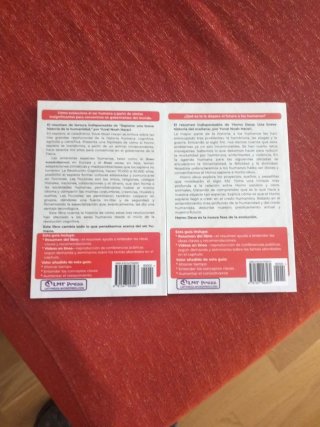 2 Libros. Sapiens y homo deus.