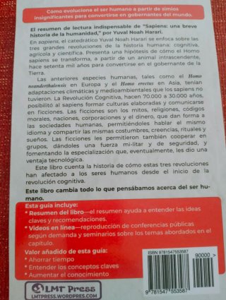 2 Libros. Sapiens y homo deus.
