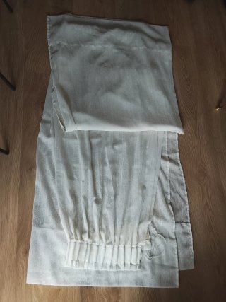 2 Cortinas Blanco Roto