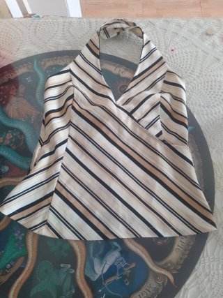 Conjunto de pantalón y top a rayas