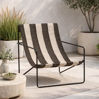 Sillón Desert Ferm Living Rayas Blanco/Negro