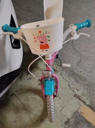 Bicicleta infantil Peppa Pig rosa