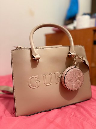 Bolso Guess Beige y Rosa