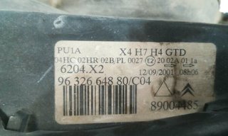Faro izquierdo citroen 385436 9632664880/c04 c5 i
