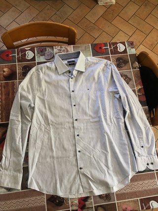 Camicia Tommy Hilfiger uomo righe blu